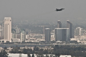 316-7039 Navy Jet, Downtown, from Point Loma